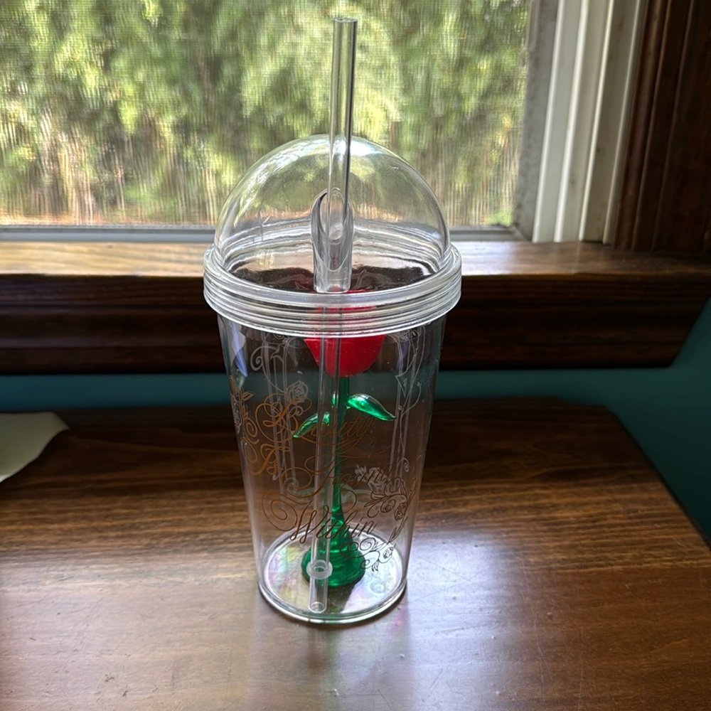 Beauty and the Beast reusable cup